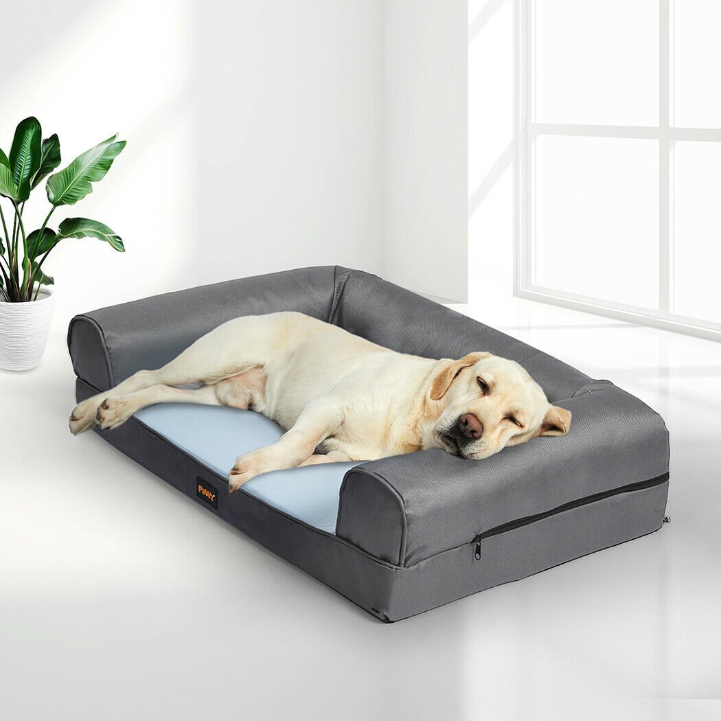 Summer Cooling Insect Prevention Dog Bed Sofa - Grey