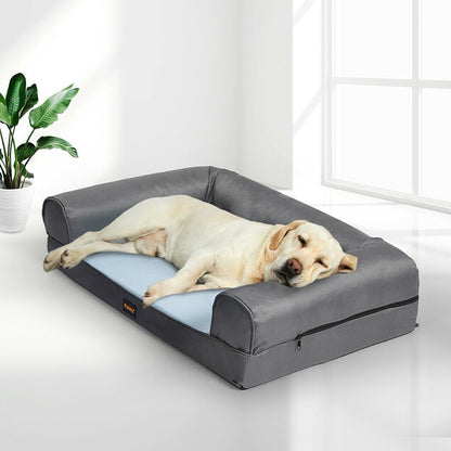 Summer Cooling Insect Prevention Dog Bed Sofa - Grey