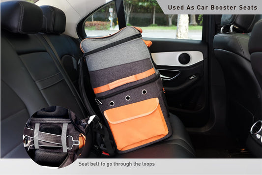 TWO-TIER HANDSFREE PET BACKPACK CARRIER
